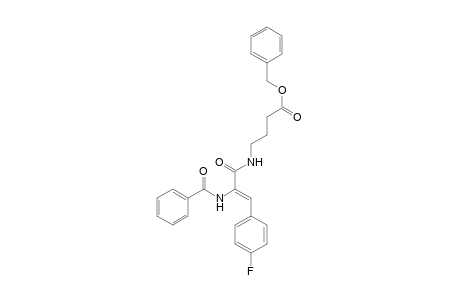 (phenylmethyl) 4-[[(Z)-2-benzamido-3-(4-fluorophenyl)prop-2-enoyl]amino]butanoate