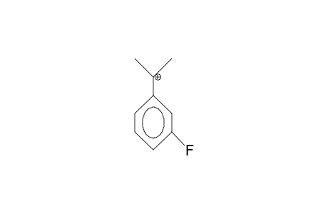 3-Fluoro-phenyl-dimethyl-carbenium cation