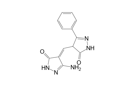5-Amino-4-[(3-oxo-5-phenyl-2,4-dihydro-3H-pyrazol-4-yl)methylene]-2,4-dihydro-3H-pyrazol-3-one
