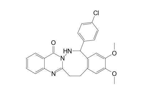 9,10-Dimethoxy-12-(4-chlorophenyl)-6,7,12,13-tetrahydro-15H-quinazolino[3,2-c][2,3]benzodiazocin-15-one