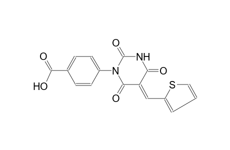4-((5E)-2,4,6-trioxo-5-(2-thienylmethylene)tetrahydro-1(2H)-pyrimidinyl)benzoic acid