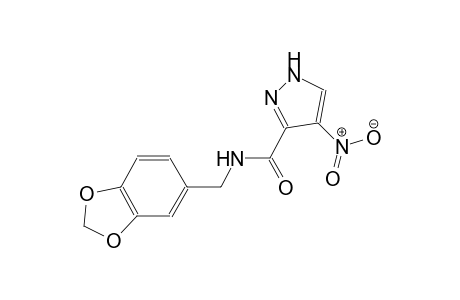 N-(1,3-benzodioxol-5-ylmethyl)-4-nitro-1H-pyrazole-3-carboxamide