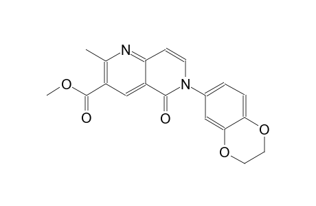 1,6-naphthyridine-3-carboxylic acid, 6-(2,3-dihydro-1,4-benzodioxin-6-yl)-5,6-dihydro-2-methyl-5-oxo-, methyl ester