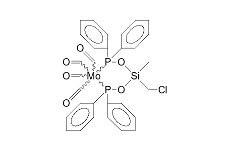 Tetracarbonyl-(bis[diphenylphosphinoxy]chloromethylmethylsilane)-molybdenum