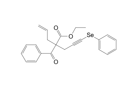2-Benzoyl-2-[3-(phenylseleno)prop-2-ynyl]-4-pentenoic acid ethyl ester