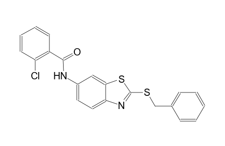 N-[2-(benzylsulfanyl)-1,3-benzothiazol-6-yl]-2-chlorobenzamide