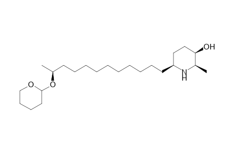 (2R,3R,6S,11'S)-2-Methyl-6-[11'-(tetrahydropyran-2"-yloxy)dodecyl]piperidine-3-ol