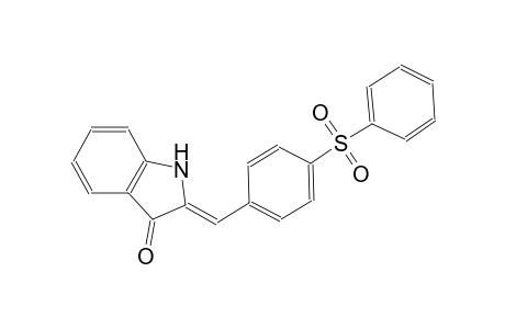 (2Z)-2-[4-(phenylsulfonyl)benzylidene]-1,2-dihydro-3H-indol-3-one