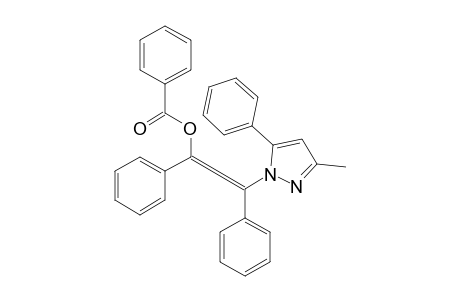 benzoic acid [(Z)-2-(3-methyl-5-phenyl-pyrazol-1-yl)-1,2-di(phenyl)vinyl] ester