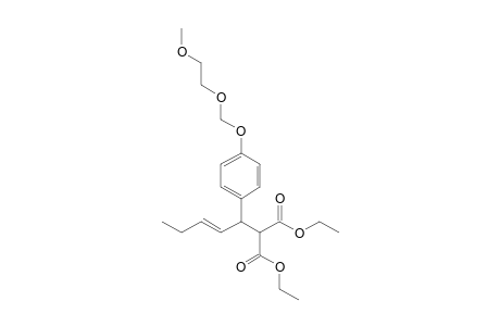 Diethyl {4-[(2'-methoxyethoxy)methoxy]-1'-phenyl-2'-pentenyl}propanedioate