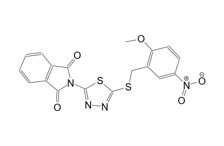 2-{5-[(2-methoxy-5-nitrobenzyl)sulfanyl]-1,3,4-thiadiazol-2-yl}-1H-isoindole-1,3(2H)-dione