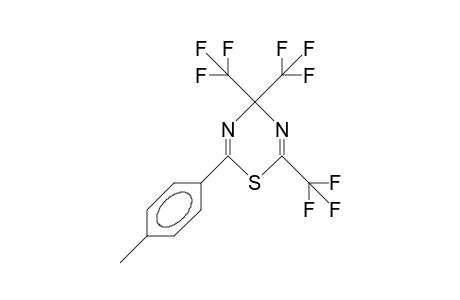 4,4,6-Tris(trifluoromethyl)-2-(4-methyl-phenyl)-4H-1,3,5-thiadiazine