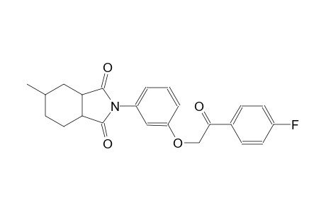 1H-isoindole-1,3(2H)-dione, 2-[3-[2-(4-fluorophenyl)-2-oxoethoxy]phenyl]hexahydro-5-methyl-