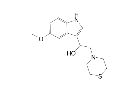 1-(5-methoxy-1H-indol-3-yl)-2-(4-thiomorpholinyl)ethanol