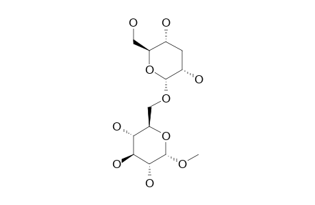 METHYL-6-O-(3-DEOXY-ALPHA-D-RIBO-HEXO-PYRANOSYL)-ALPHA-D-GLUCOPYRANOSIDE