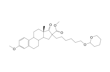 (13S)-methyl 3-methoxy-13-methyl-17-oxo-16-(6-(tetrahydro-2H-pyran-2-yloxy)hexyl)-7,8,9,11,12,13,14,15,16,17-decahydro-6H-cyclopenta[a]phenanthrene-16-carboxylate