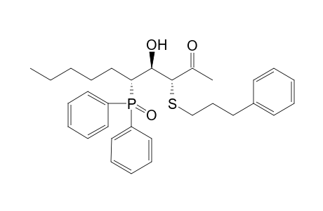 (3R,4R,5R)-5-Diphenylphosphinoyl-2-oxo-3-(3-phenylpropylsulfanyl)decan-4-ol