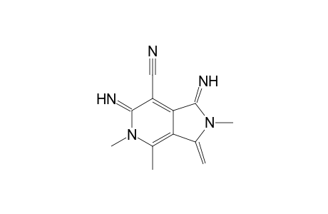 1,6-Diimino-2,4,5-trimethyl-3-methylene-2,3,5,6-tetrahydropyrrolo[3,4-c]pyridine-7-carbonitrile