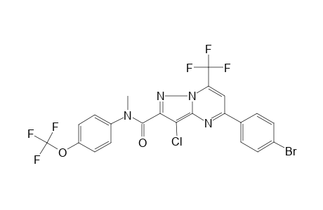 5-(4-bromophenyl)-3-chloranyl-N-methyl-7-(trifluoromethyl)-N-[4-(trifluoromethyloxy)phenyl]pyrazolo[1,5-a]pyrimidine-2-carboxamide