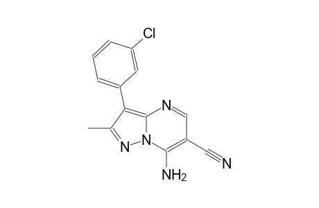pyrazolo[1,5-a]pyrimidine-6-carbonitrile, 7-amino-3-(3-chlorophenyl)-2-methyl-