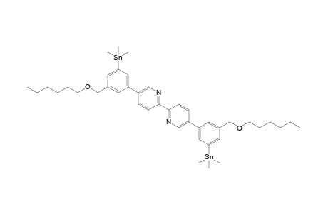 5,5'-Bis(3-hexyloxymethyl-5-trimethylstannylphenyl)-[2,2']bipyridinyl