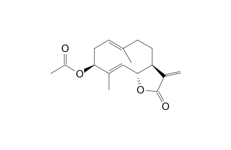 2-Acetoxy-1,5-dimethyl-9-methylene-10-oxo-11-oxabicyclo[8.3.0(8,12)]dec-4,13(1)-diene
