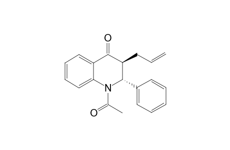 (2R,3S)-1-acetyl-3-allyl-2-phenyl-2,3-dihydroquinolin-4(1H)-one