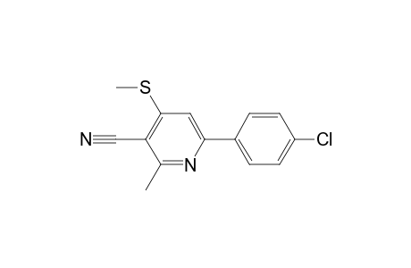 6-(4-chlorophenyl)-2-methyl-4-(methylthio)-3-pyridinecarbonitrile