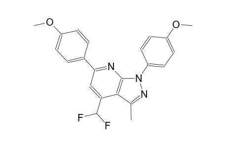 1H-pyrazolo[3,4-b]pyridine, 4-(difluoromethyl)-1,6-bis(4-methoxyphenyl)-3-methyl-
