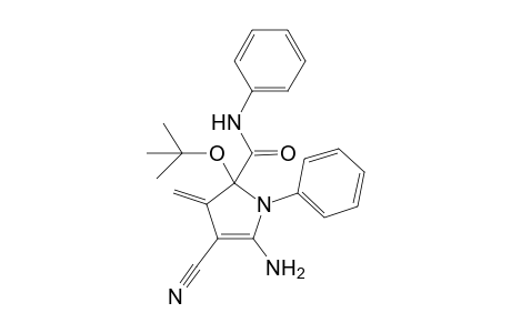 N-Phenyl-2-(t-butoxy)-2-[(N-phenyl)carboxamido]-3-methylene-4-cyano-5-amino-2,3-dihydropyrrol