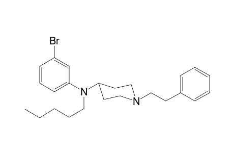 N-(3-Bromophenyl)-N-pentyl-1-(2-phenylethyl)piperidin-4-amine