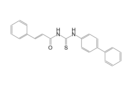 4-[({[(2E)-3-phenyl-2-propenoyl]amino}carbothioyl)amino]-1,1'-biphenyl