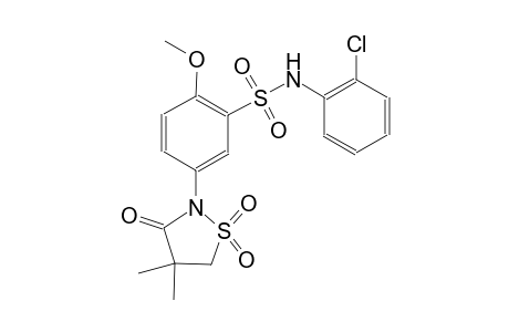 benzenesulfonamide, N-(2-chlorophenyl)-5-(4,4-dimethyl-1,1-dioxido-3-oxo-2-isothiazolidinyl)-2-methoxy-