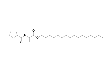 L-Alanine, N-(cyclopentylcarbonyl)-, hexadecyl ester