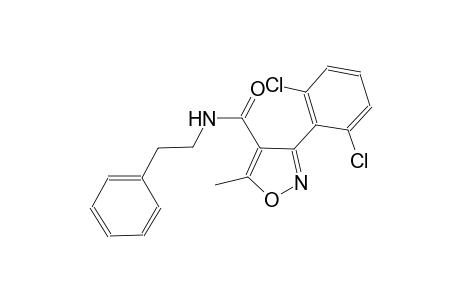3-(2,6-dichlorophenyl)-5-methyl-N-(2-phenylethyl)-4-isoxazolecarboxamide