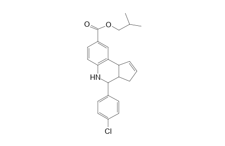 2-Methylpropyl 4-(4-chlorophenyl)-3a,4,5,9b-tetrahydro-3H-cyclopenta[c]quinoline-8-carboxylate