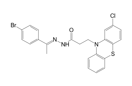 2-chloro-10-phenothiazinepropionic acid, (p-bromo-alpha-methylbenzylidene)hydrazide