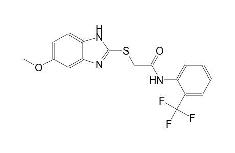 2-[(5-methoxy-1H-benzimidazol-2-yl)sulfanyl]-N-[2-(trifluoromethyl)phenyl]acetamide
