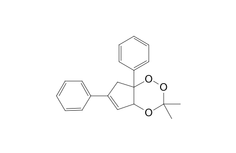 7H-Cyclopenta-1,2,4-trioxin, 4a,7a-dihydro-3,3-dimethyl-6,7a-diphenyl-, cis-(.+-.)-