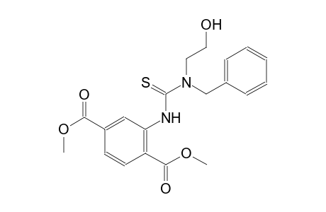 1,4-benzenedicarboxylic acid, 2-[[[(2-hydroxyethyl)(phenylmethyl)amino]carbonothioyl]amino]-, dimethyl ester