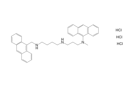 N-[(9-Anthryl)methyl]-N'-[3'-(9"-anthryl)methylamino]propyl}-butane-1,4-diamine - trihydrochloride