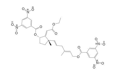 (E,E)-6-{3alpha-((3,5-Dinitrobenzoyl)oxy]-2-[(Z)-(ethoxycarbonyl)methylidene]-1beta-methylcyclopentyl}-3-methylhexa-2,5-dienyl 3,5-Dinitrobenzoate