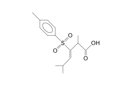 (Z/E)-2,5-Dimethyl-3-tosyl-hex-3-enoic acid