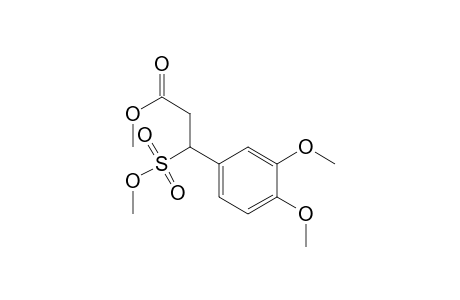 Benzenepropanoic acid, 3,4-dimethoxy-.beta.-(methoxysulfonyl)-, methyl ester