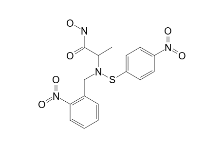 N-4-NITROPHENYLSULFENYL-N-2-NITROBENZYL-L-ALANINE-HYDROXAMATE