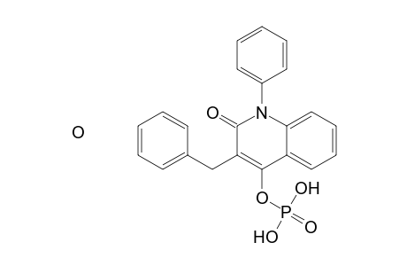 3-Benzyl-1,2-dihydro-2-oxo-1-phenylquinolin-4-yl dihydrogenphosphate hydrate