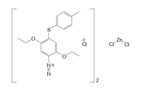 2,5-DIETHOXY-4-(p-TOLYLTHIO)BENZENEDIAZONIUM CHLORIDE, COMPOUND WITH ZINC CHLORIDE (2:1)