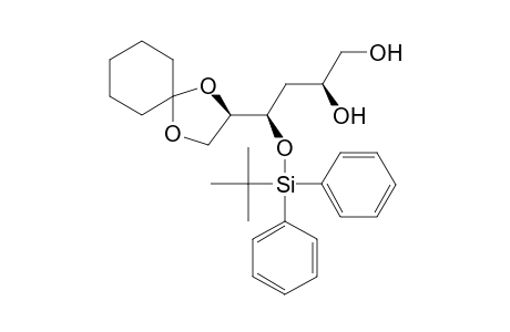 (2S,4R,5R)-4-tert-Butyldiphenylsilyloxy-5,6-cyclohexylidenedioxyhexane-1,2-diol