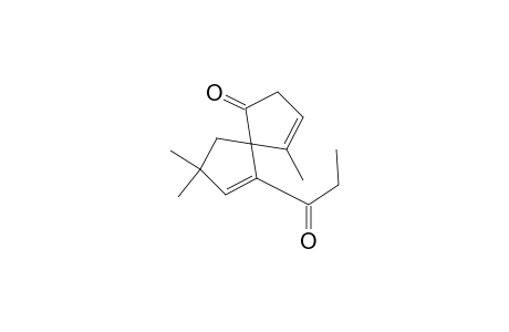 4,8,8-Trimethyl-6-(1-oxopropyl)spiro[4.4]nona-3,6-dien-1-one