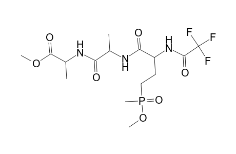 L-Alanine, .gamma.-(methoxymethylphosphinyl)-N-(trifluoroacetyl)-L-.alpha.-aminobutyryl-L-alanyl-, methyl ester
